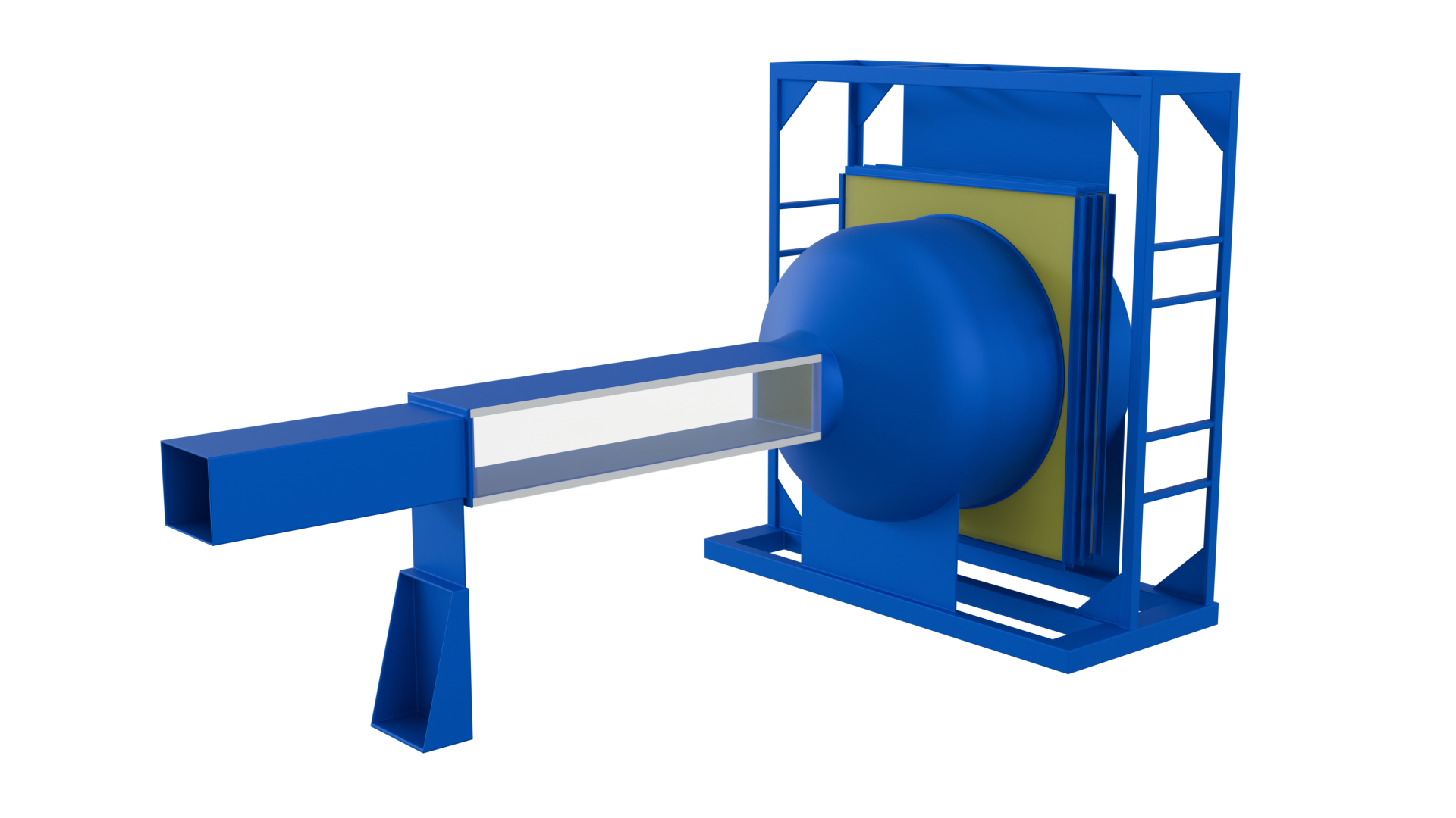 Wind tunnel Rendered