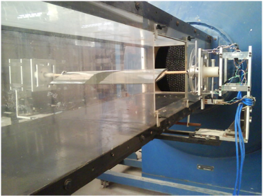 Front view of the aerodynamic balance